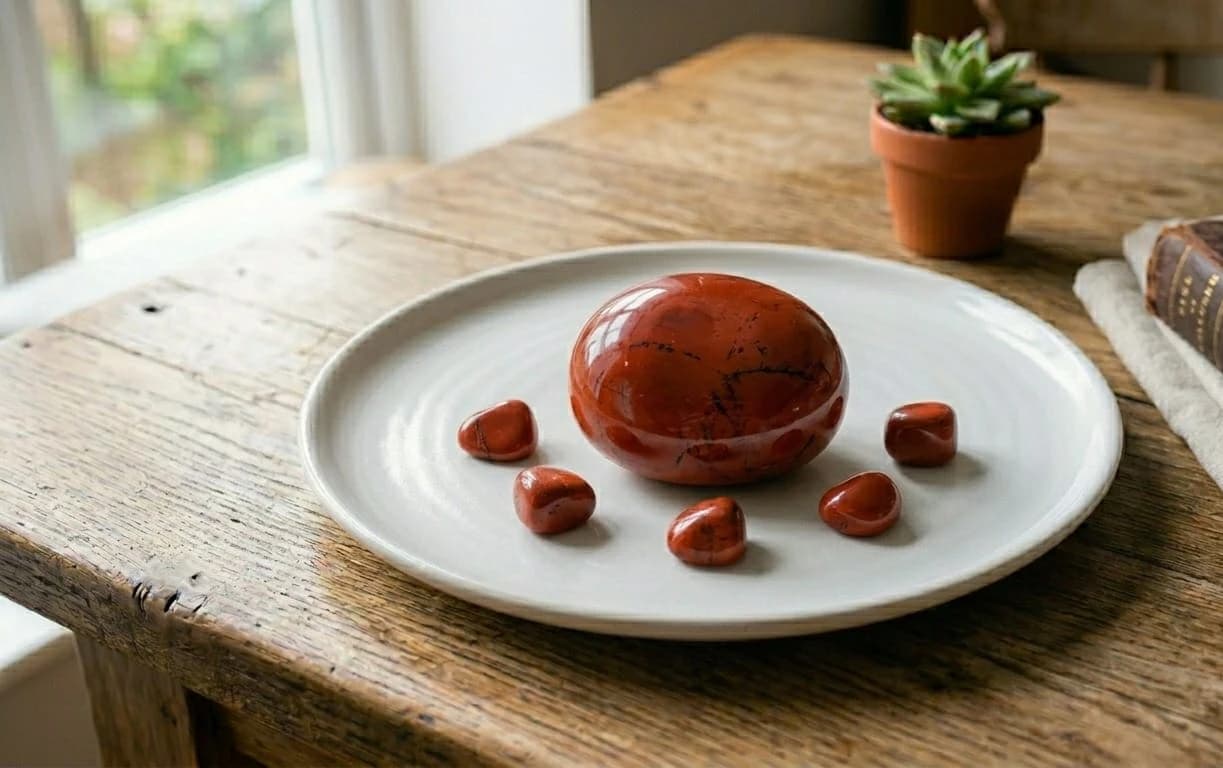 Dijes de Jaspe rojo