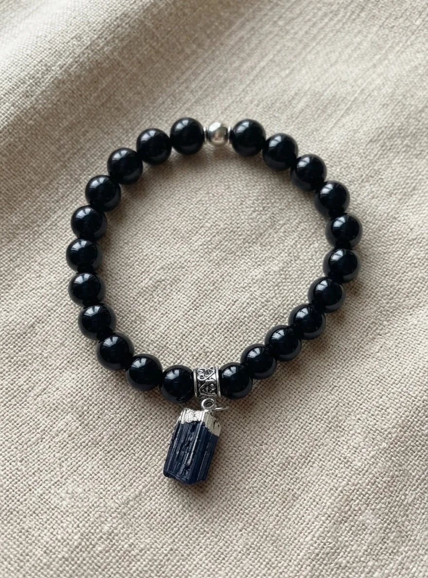 Pulsera turmalina con dije