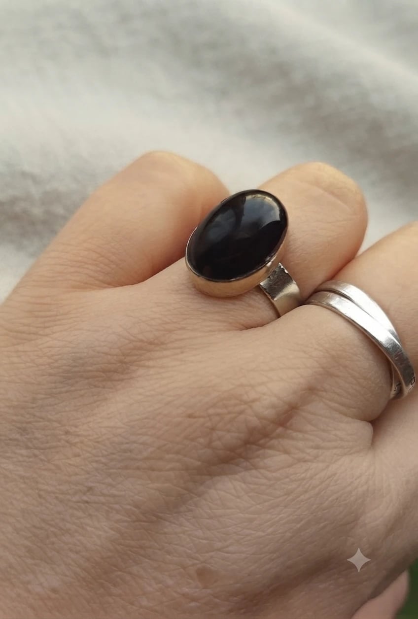 Anillo obsidiana